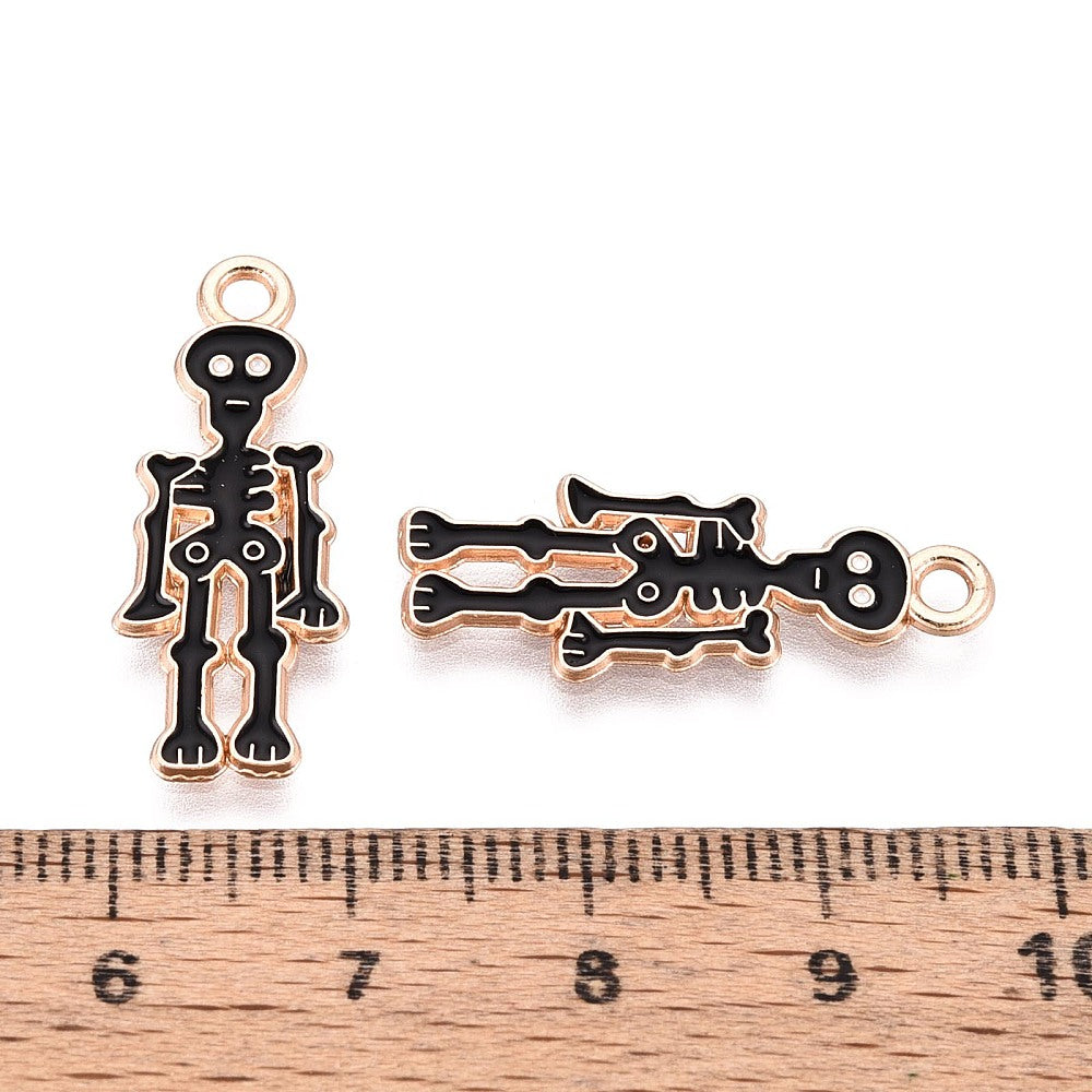 Gold Alloy Skeleton Charm