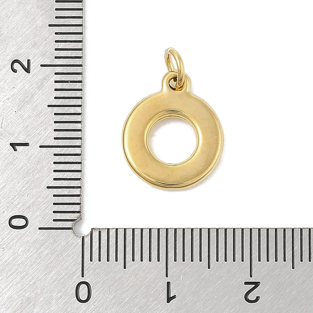 18k Gold Plated Stainless Steel Life Saver Charm