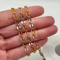 Ion Plated Stainless Steel Autumn Skies Enamel Chain By the Foot