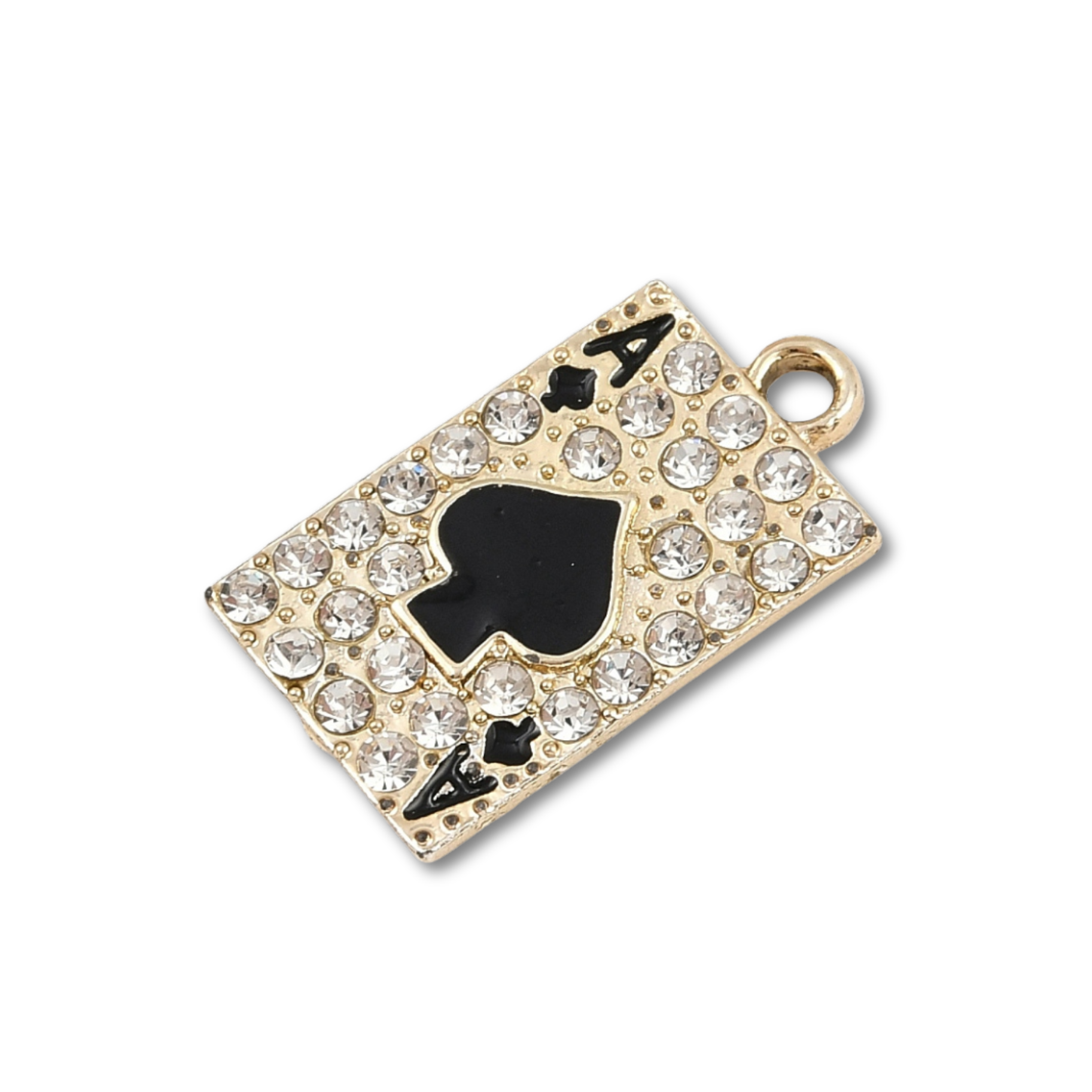 Gold Alloy Ace of Spades Charm