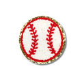 Baseball Chenille Patch - Iron-On Applique