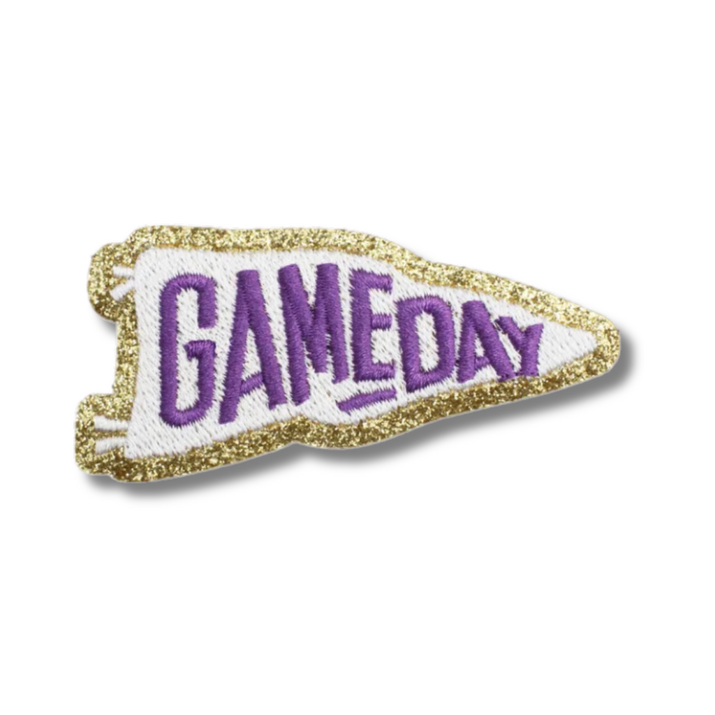 Gameday Banner Embroidered Iron On Patch