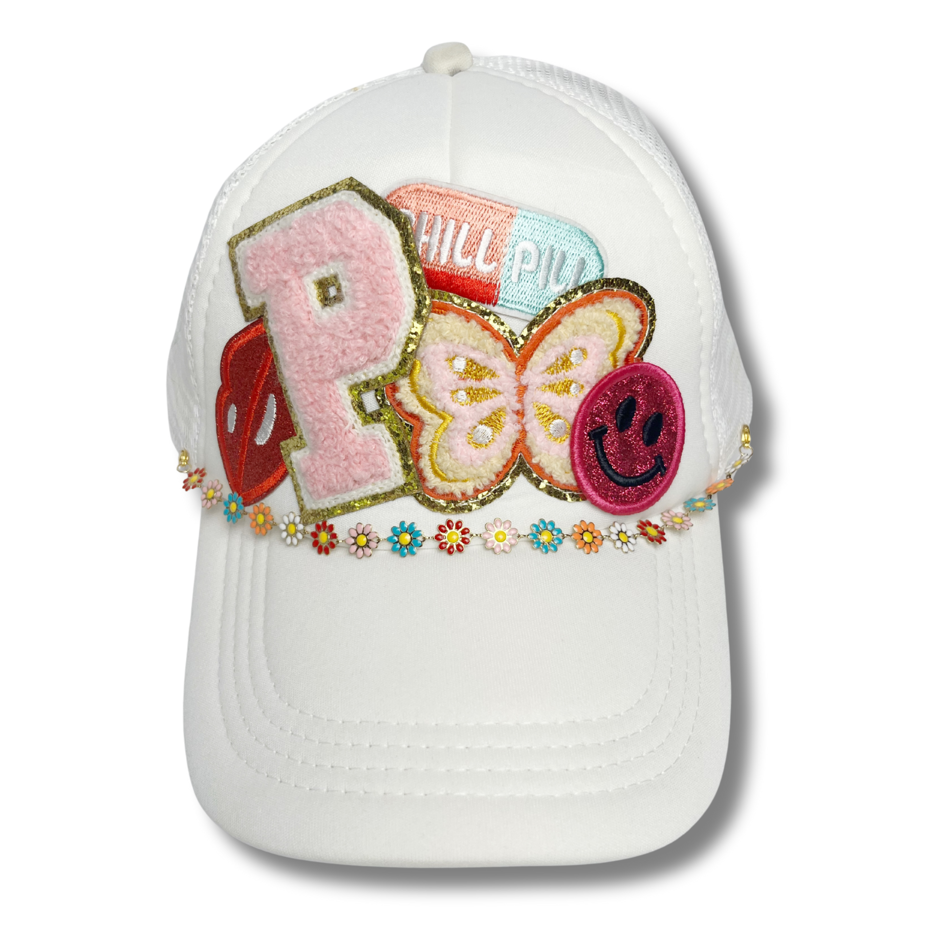 Daisy Trucker Hat Chain