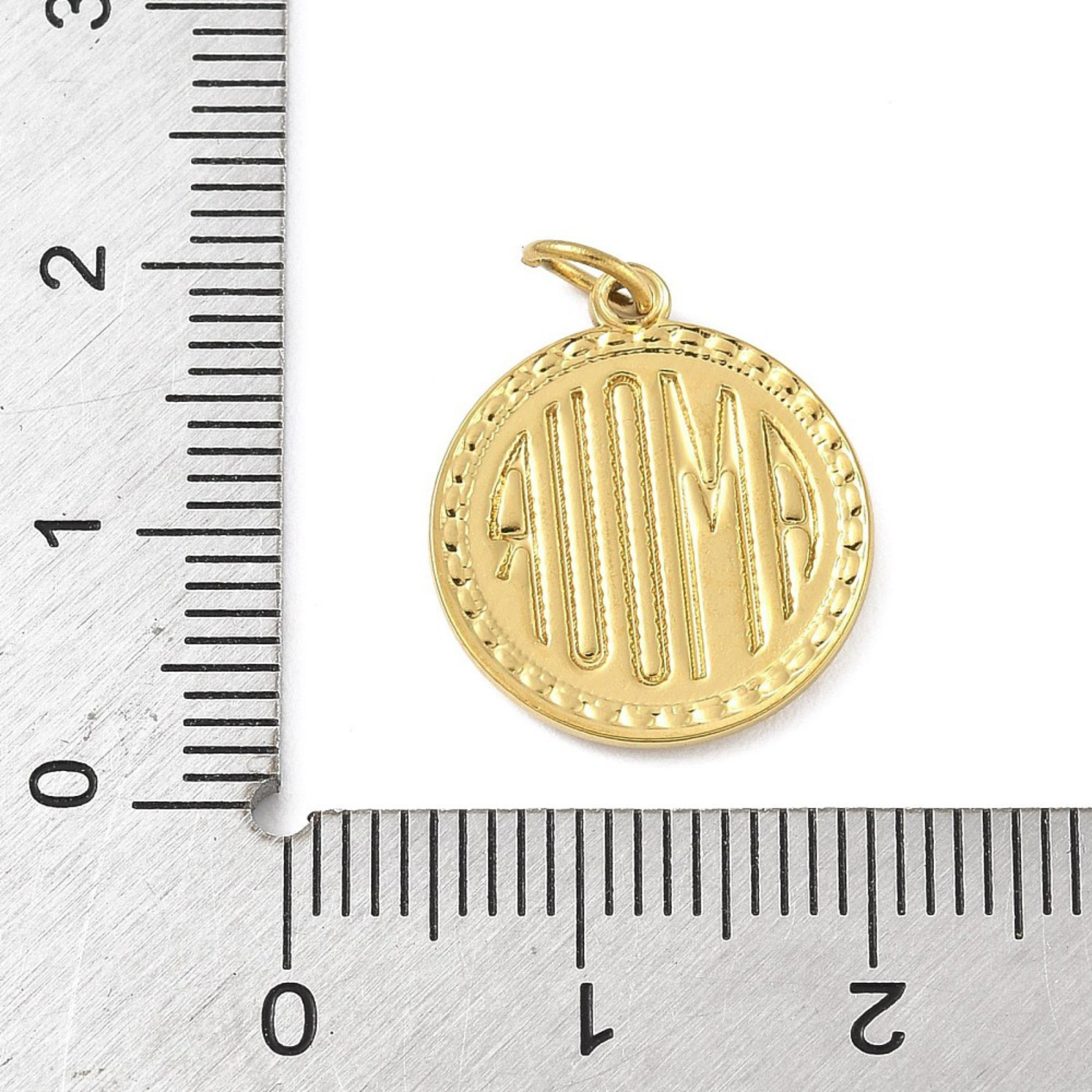 18k Gold Plated Stainless Steel Amour Charm