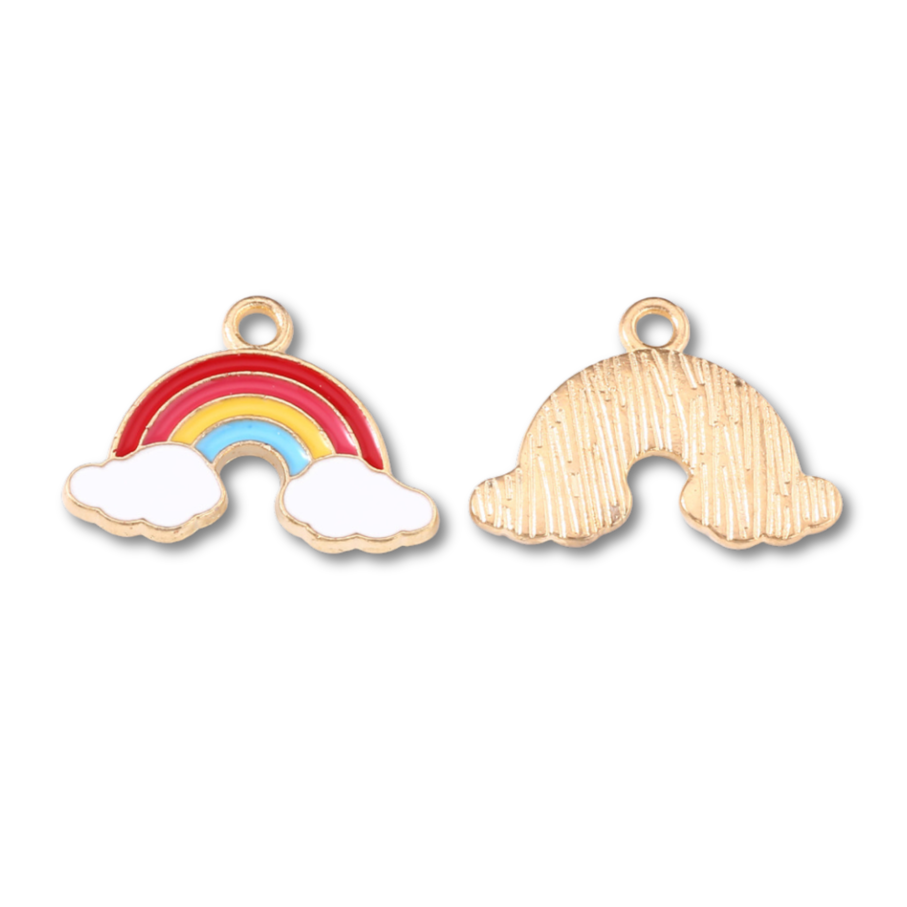 Gold Alloy Rainbow Charm