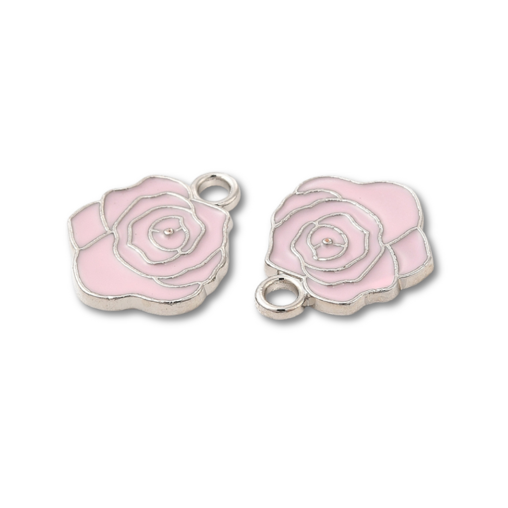 Rose Silver Charm - Assorted