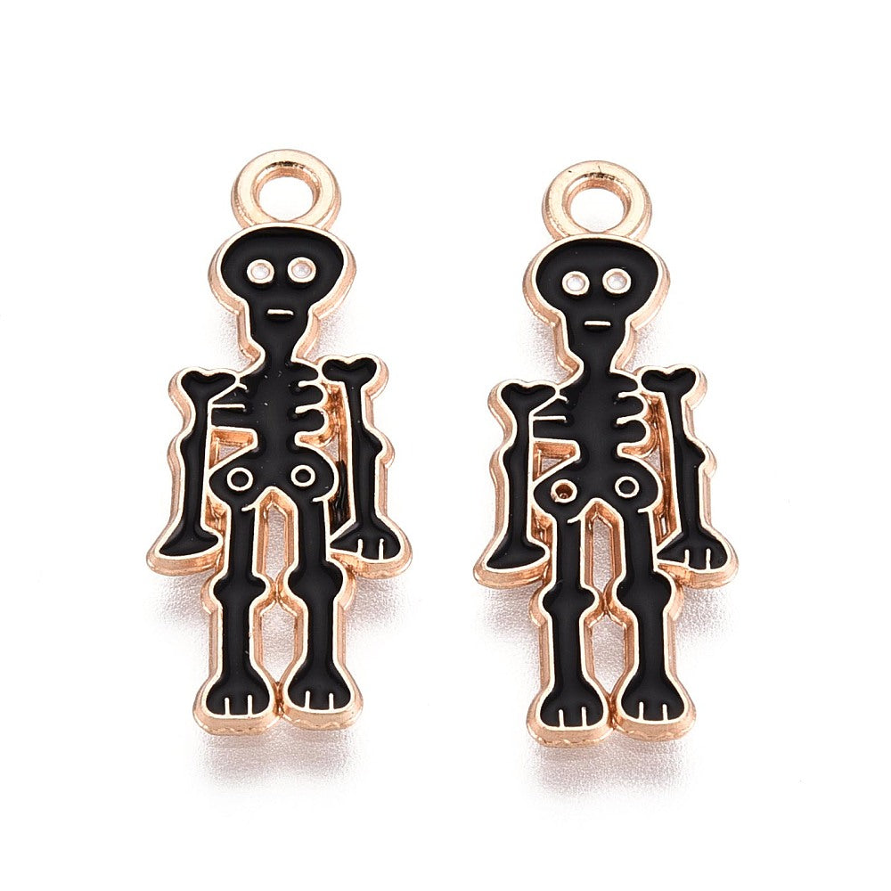 Gold Alloy Skeleton Charm
