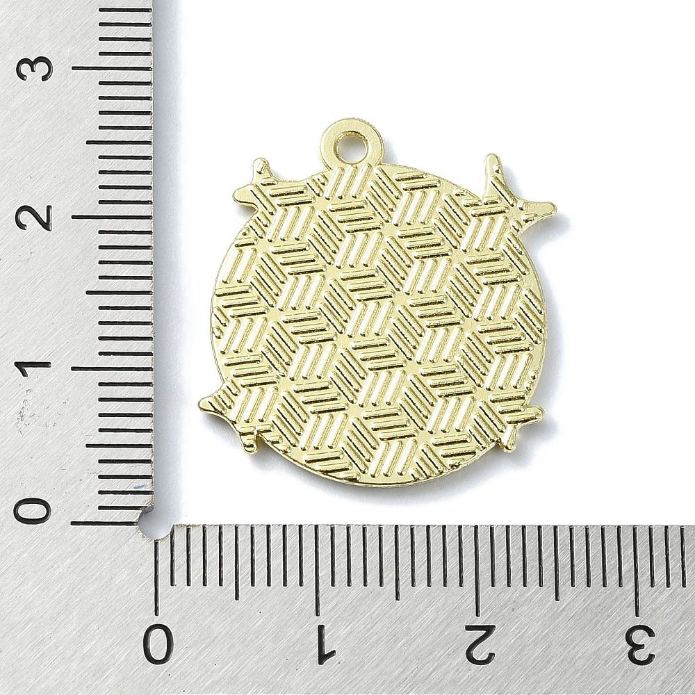 Gold Alloy Disco Ball Charm