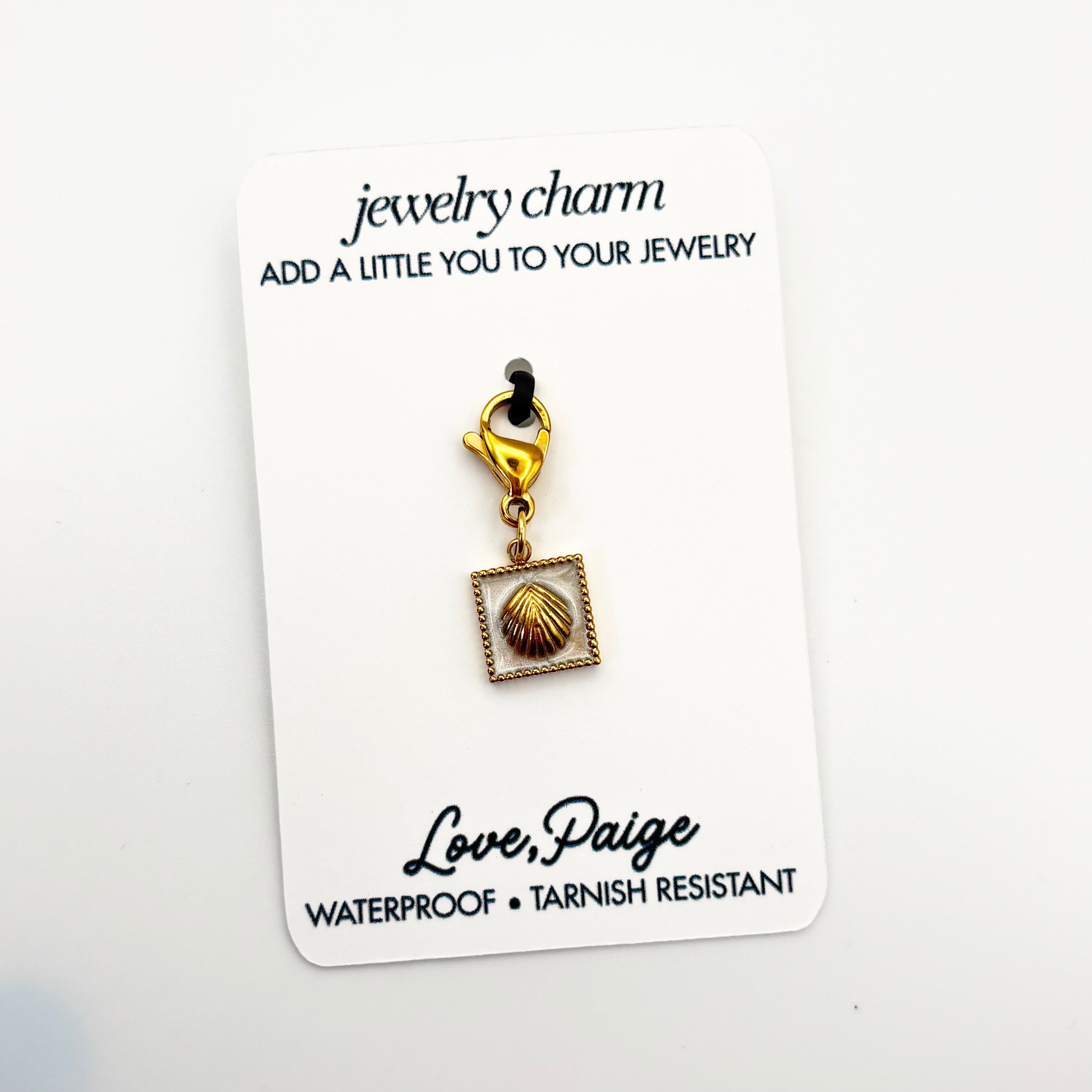 Seashell Jewelry Charm Gold