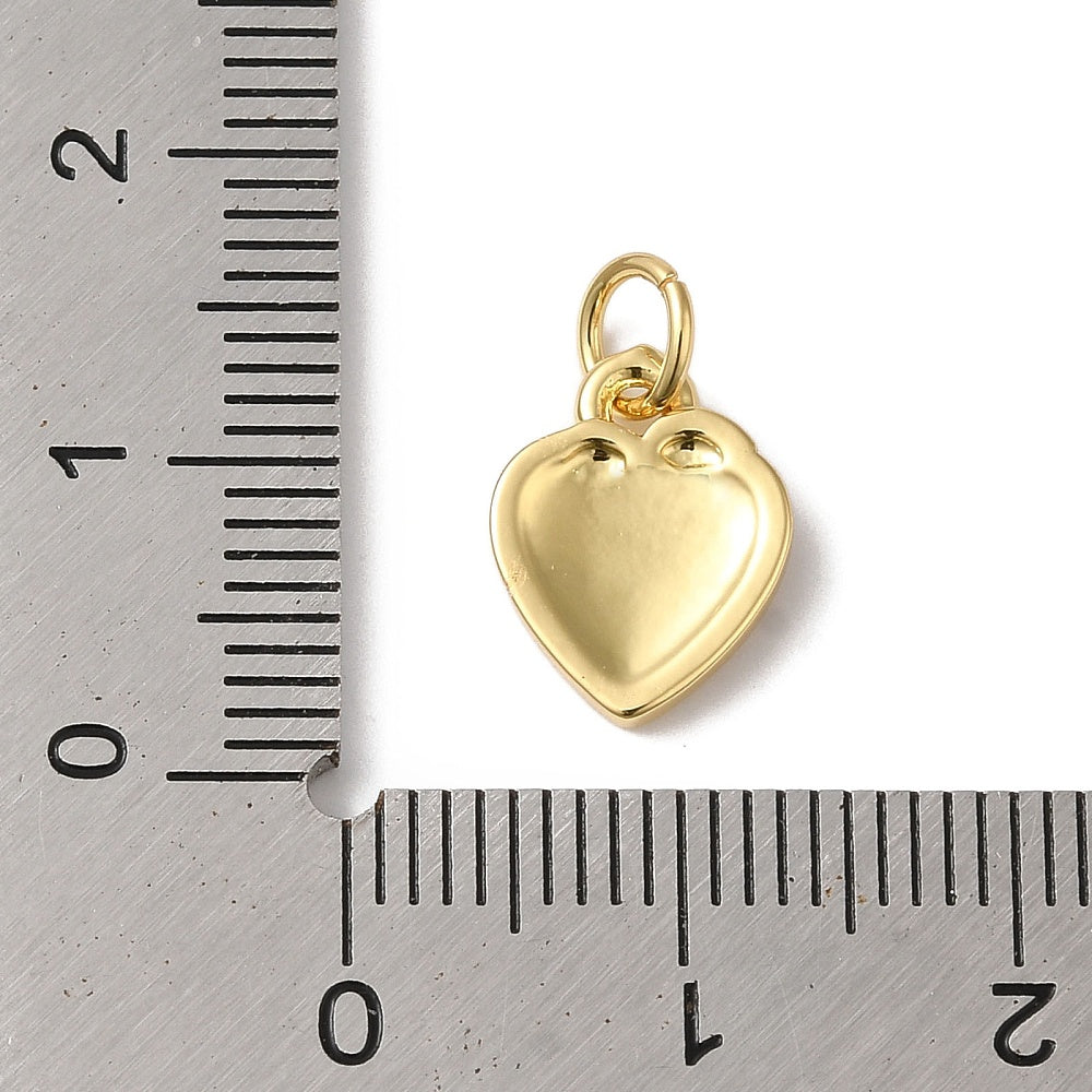 18k Gold Plated Brass Strawberry Charm