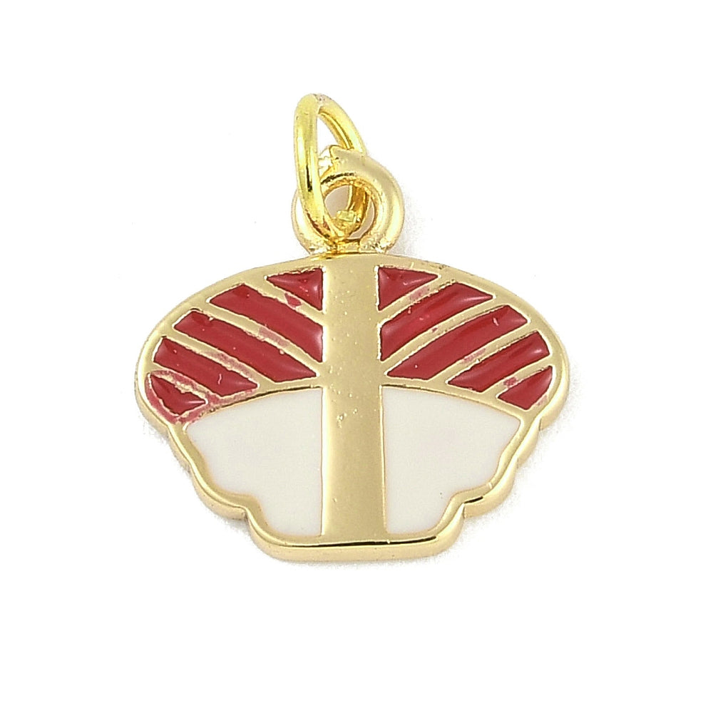 18k Gold Plated Brass Sushi Charm