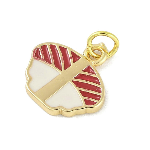 18k Gold Plated Brass Sushi Charm