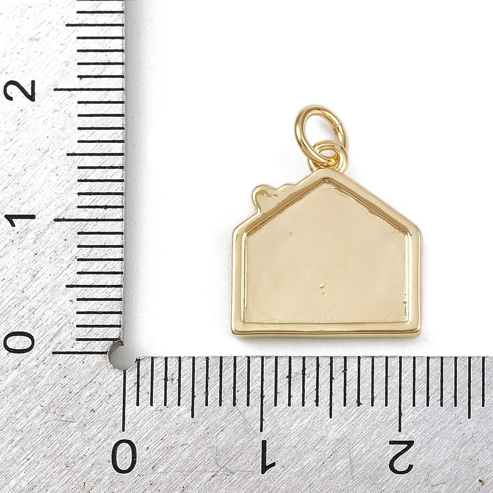 18k Gold Plated Brass Love Letter Charm