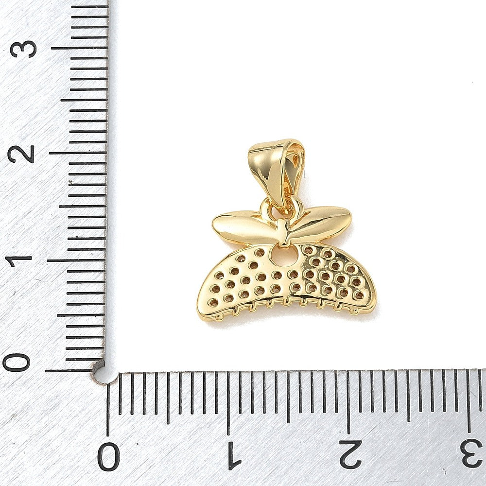 18k Gold Plated Brass Claw Clip Charm