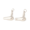 Silver Brass Hair Dryer Charm