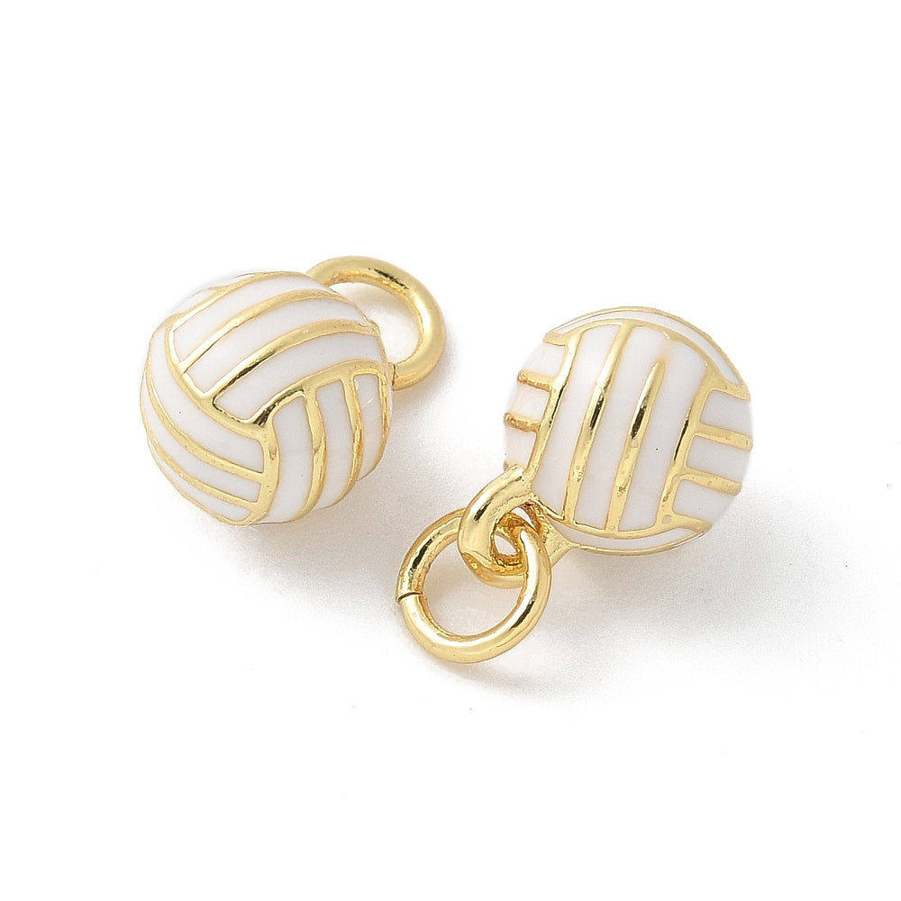 18k Gold Plated Brass Mini Sports Charm