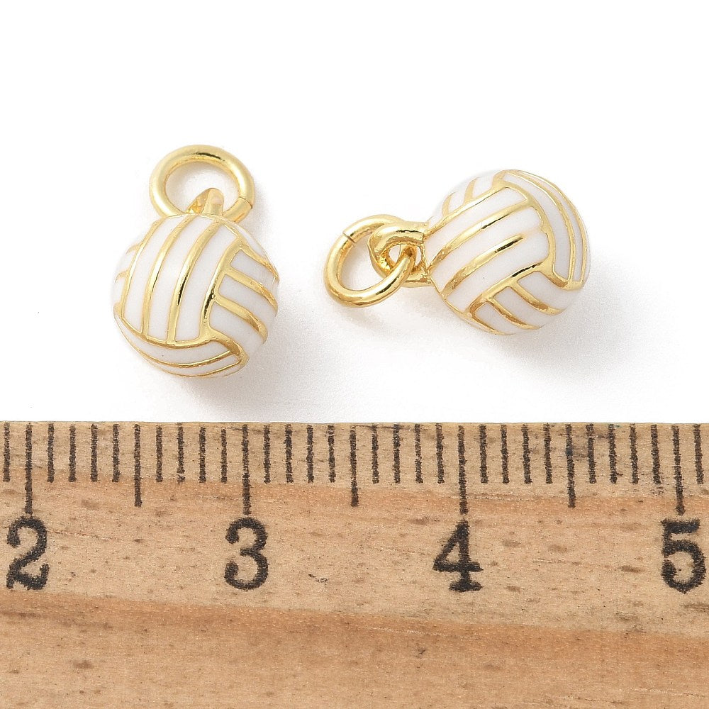 18k Gold Plated Brass Mini Sports Charm