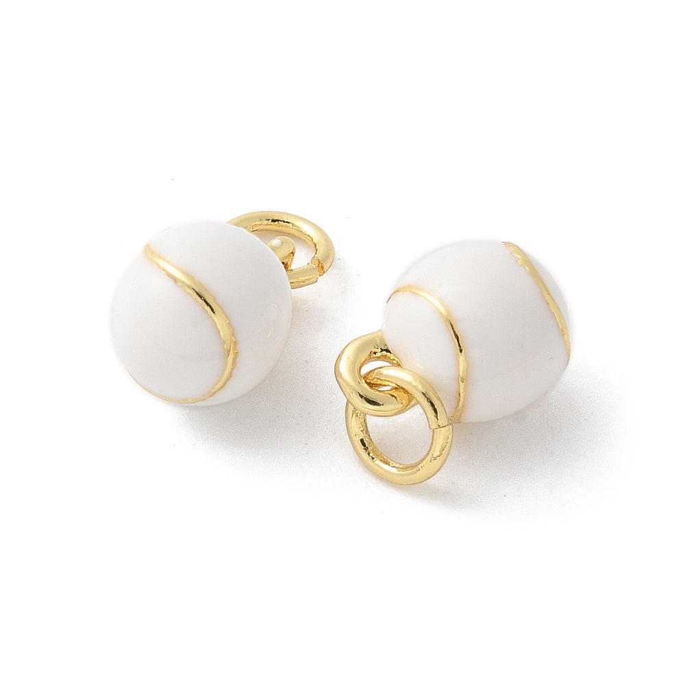 18k Gold Plated Brass Mini Sports Charm