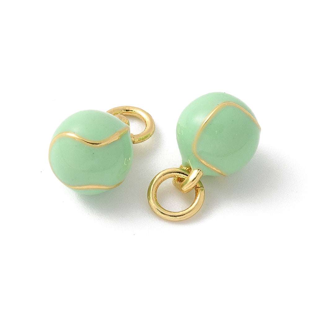 18k Gold Plated Brass Mini Sports Charm