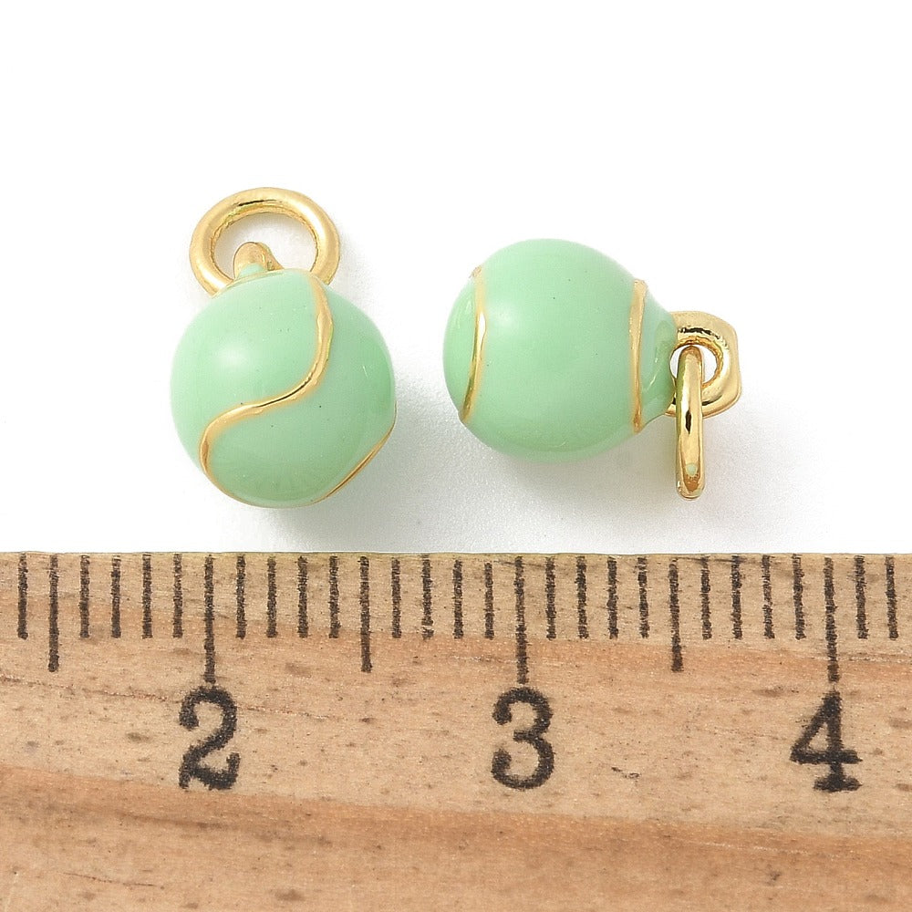 18k Gold Plated Brass Mini Sports Charm