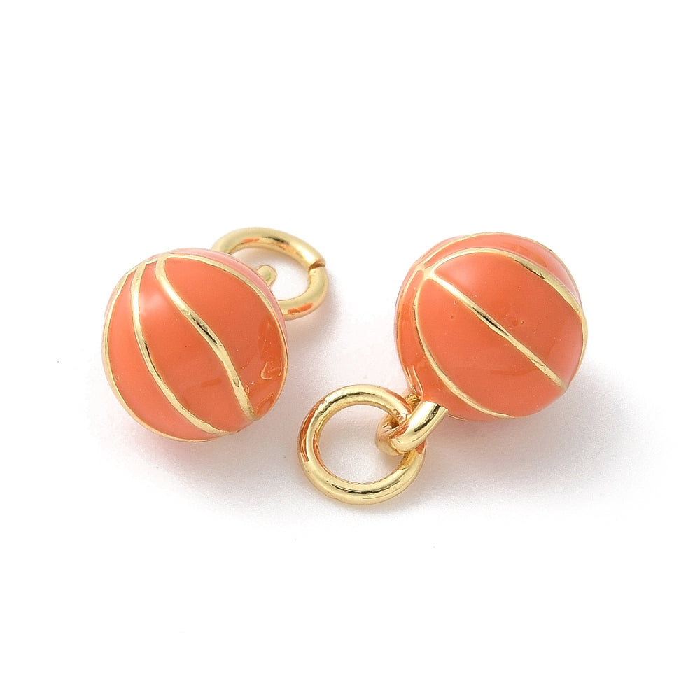 18k Gold Plated Brass Mini Sports Charm