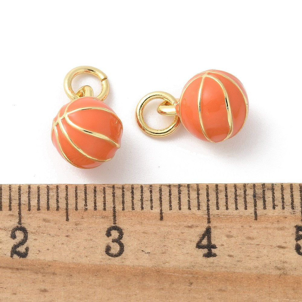 18k Gold Plated Brass Mini Sports Charm