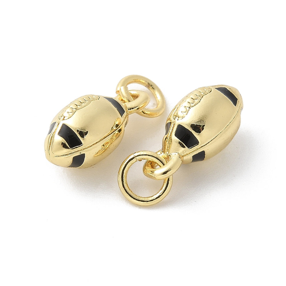 18k Gold Plated Brass Mini Sports Charm