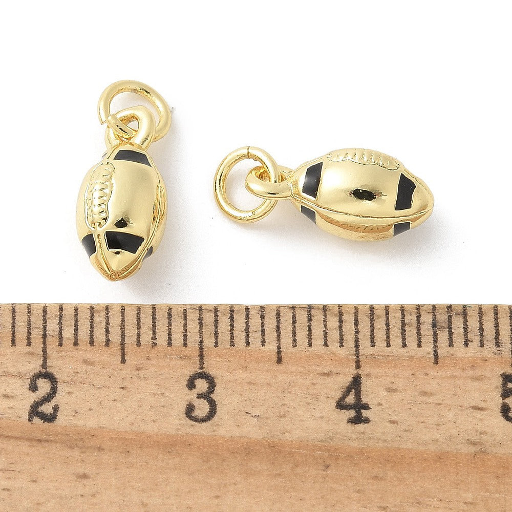 18k Gold Plated Brass Mini Sports Charm