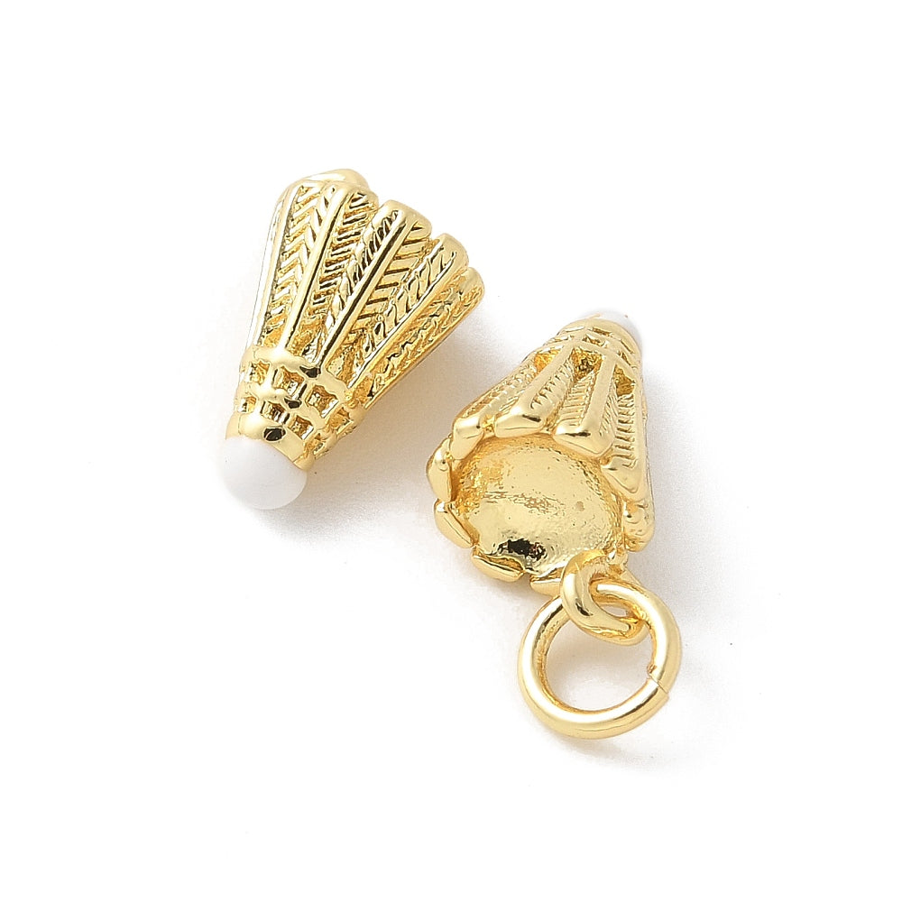 18k Gold Plated Brass Mini Sports Charm