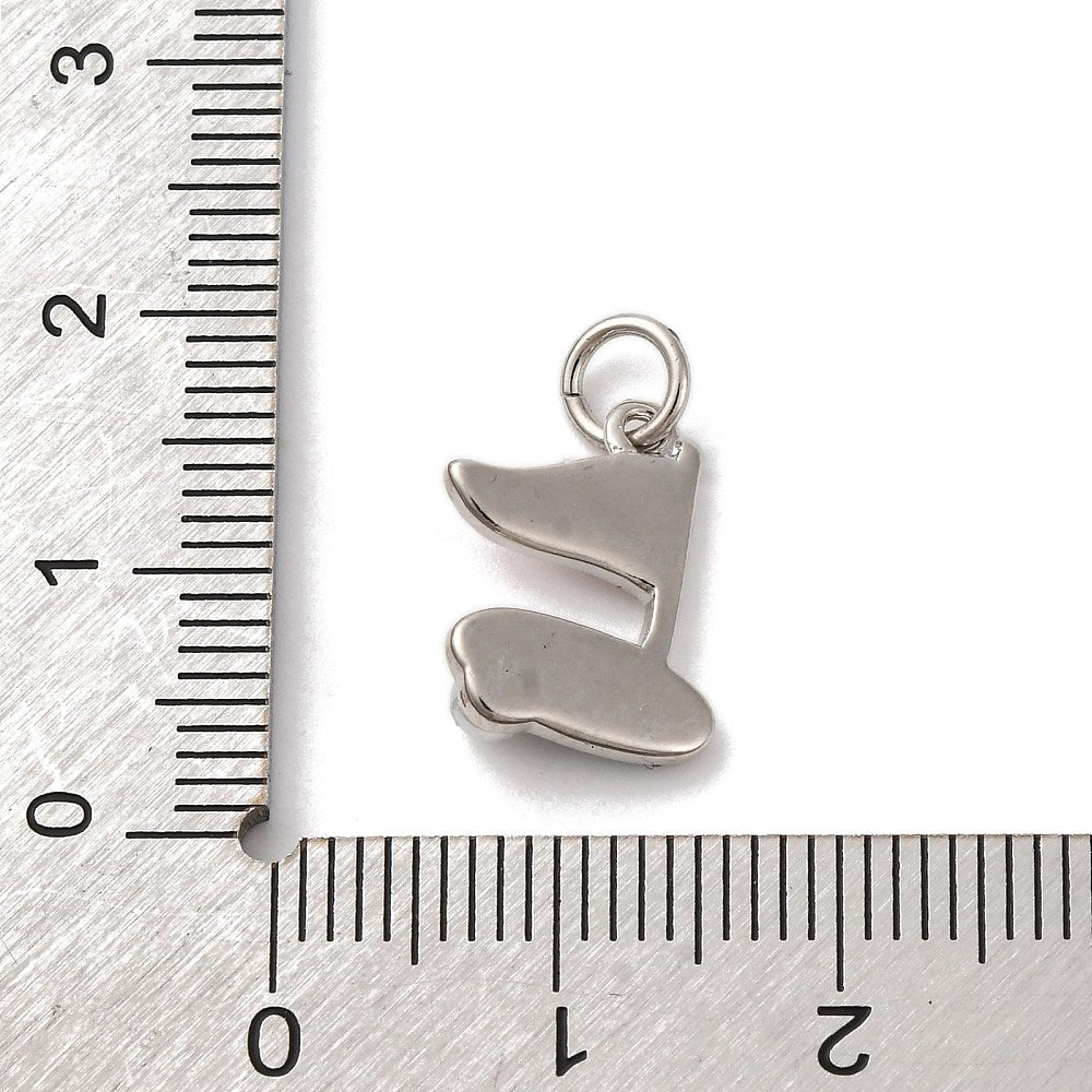 18k Gold Plated Brass Golf 18th Hole Charm