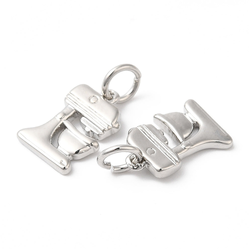 Silver Brass Mixer Charm