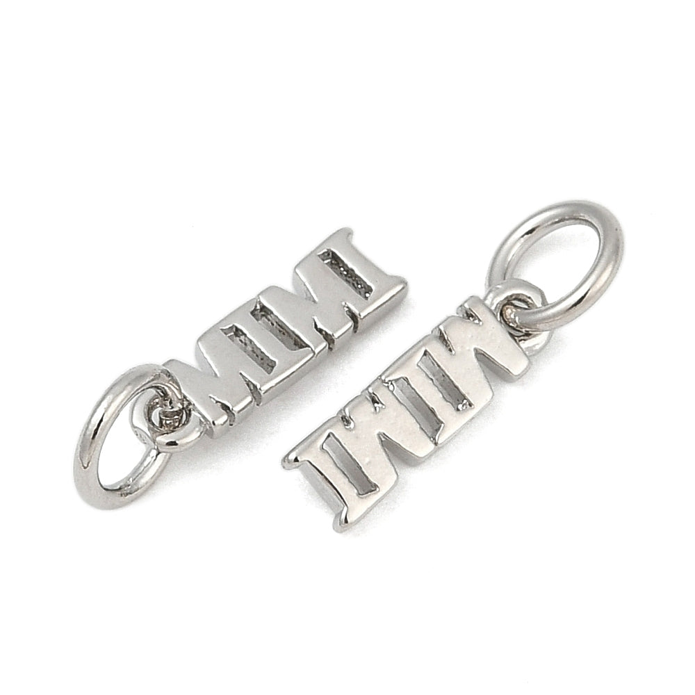 Silver Brass Mimi Charm