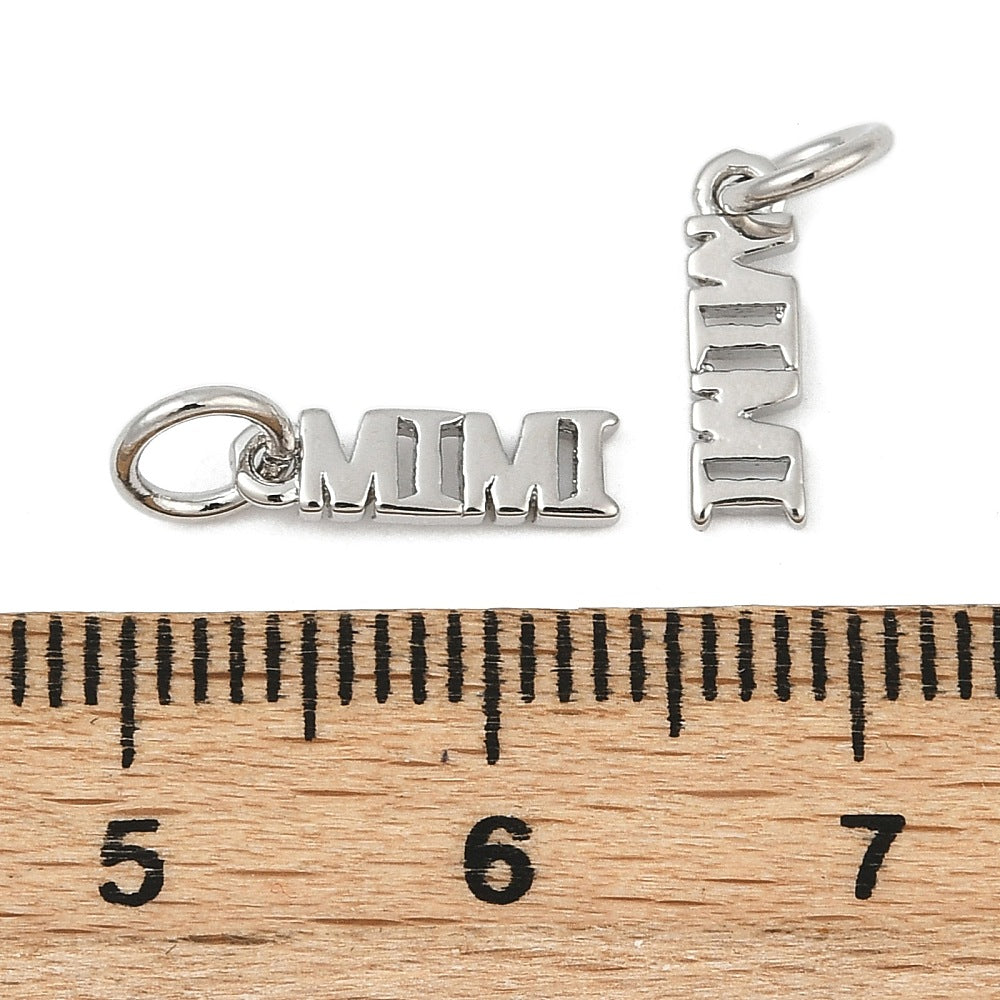 Silver Brass Mimi Charm