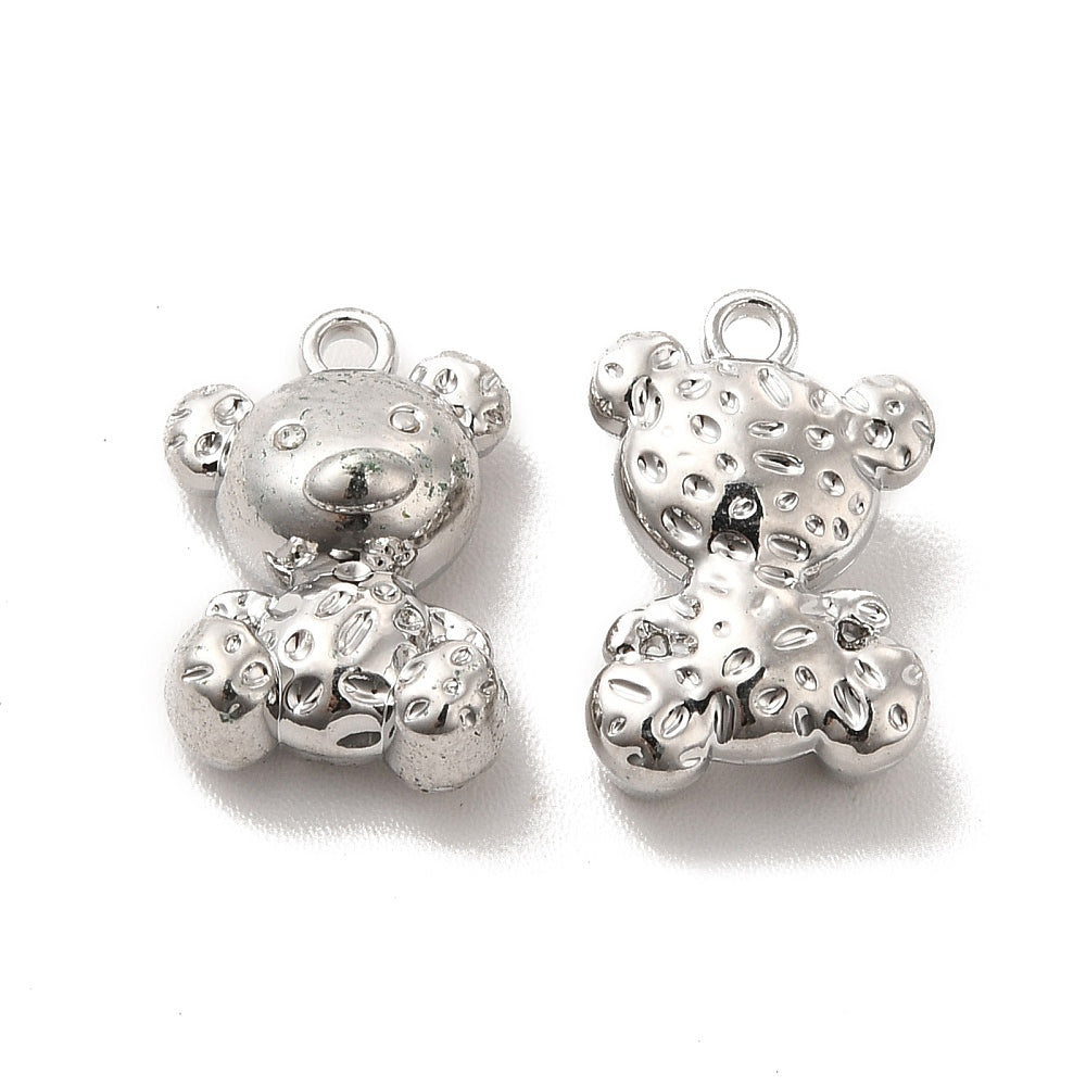 Alloy Teddy Bear Charm