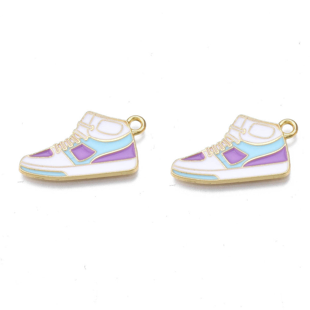 Gold Alloy Sneaker Charm