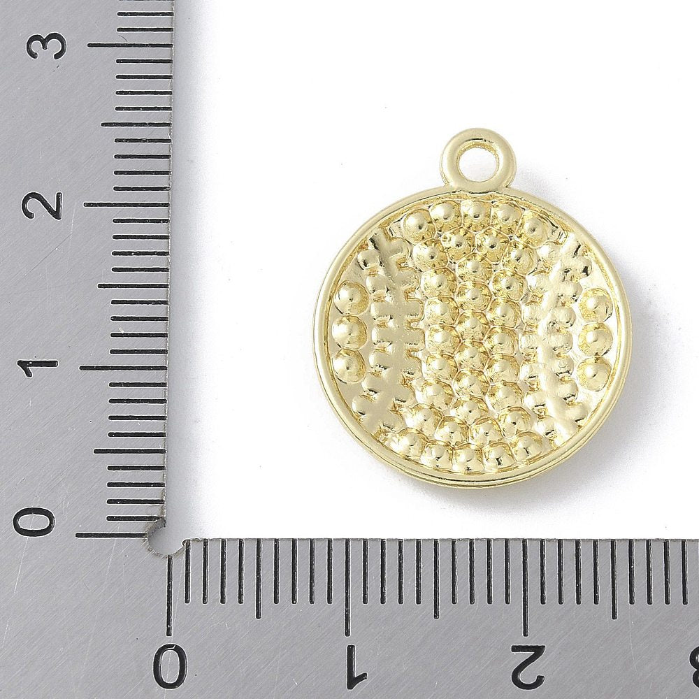 Gold Alloy Rhinestone Sports Charm
