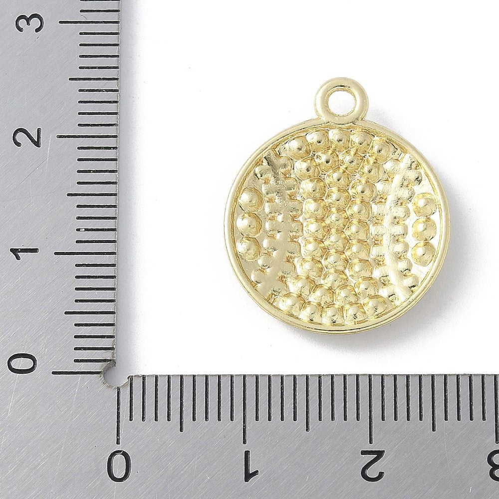 Gold Alloy Rhinestone Sports Charm