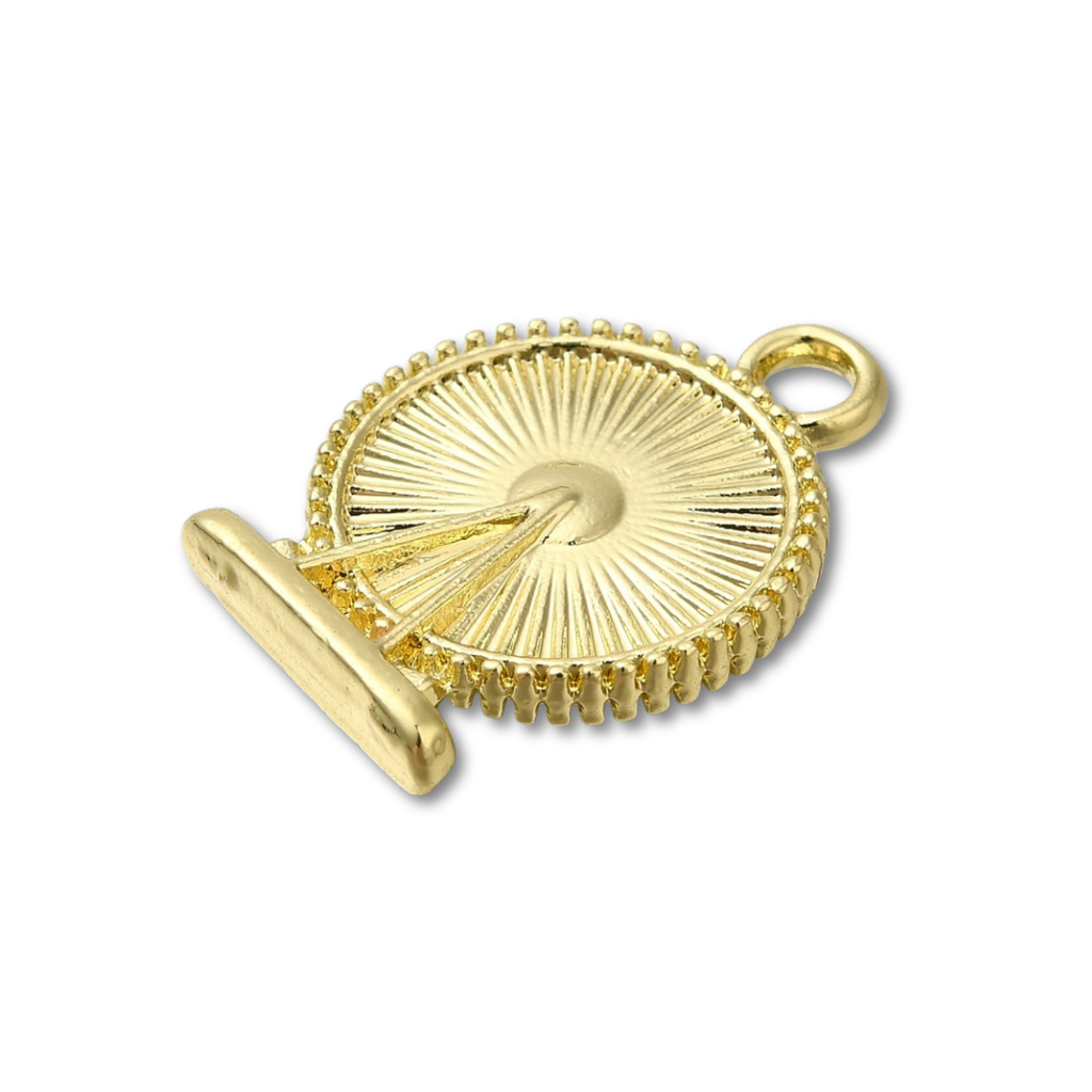 Gold Alloy Ferris Wheel Charm