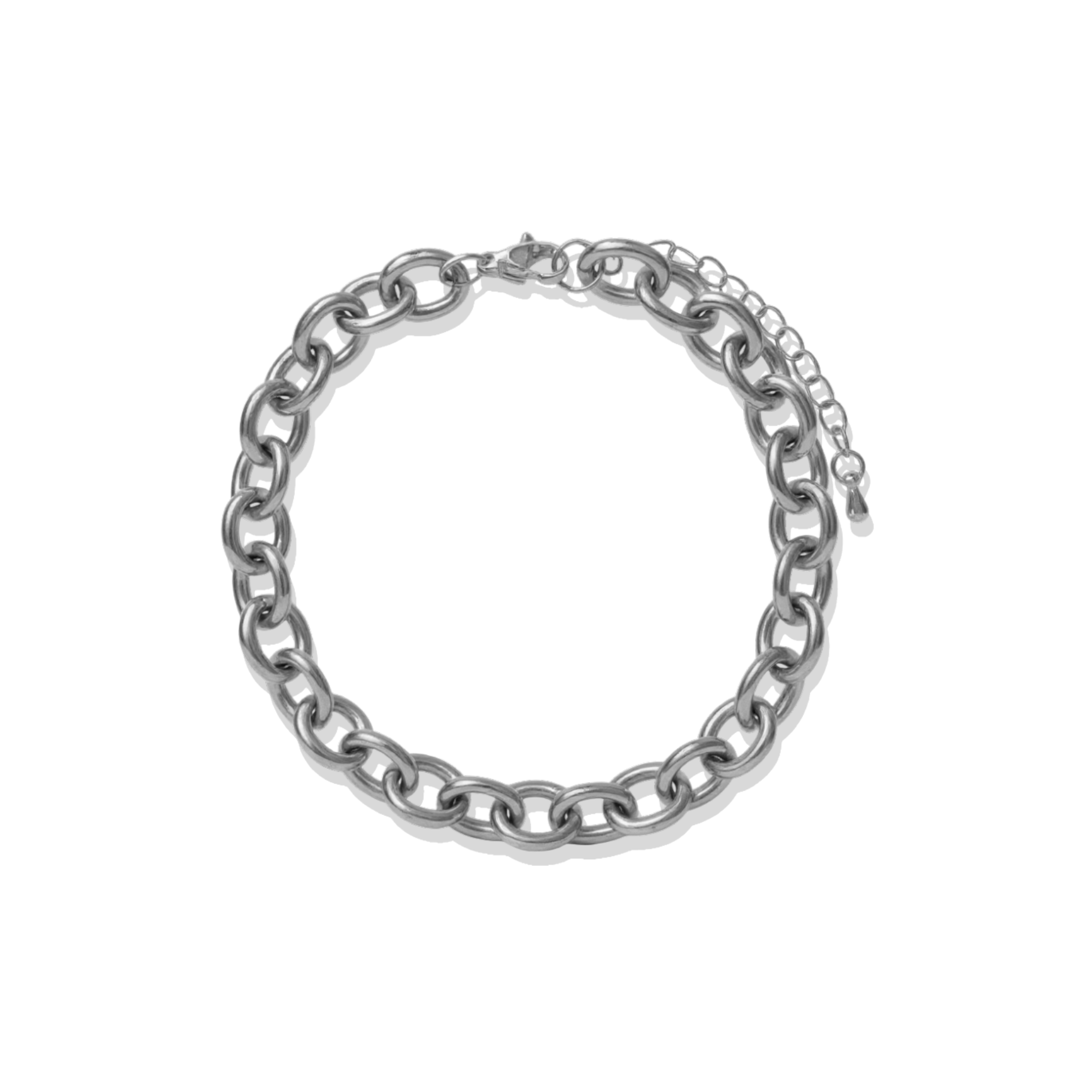 Rolo Silver Chain Bracelet