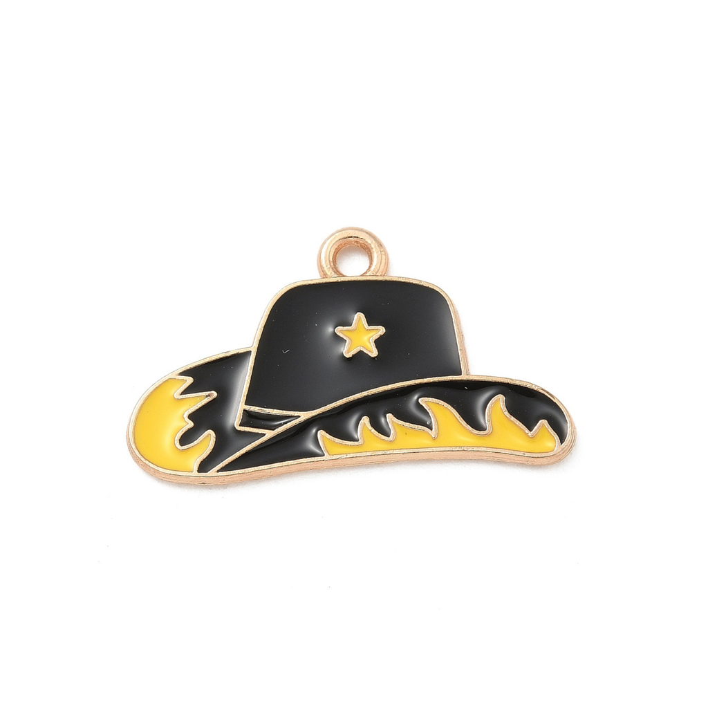 Gold Alloy Western Cowboy Charm