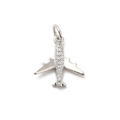 18k Gold Plated Brass Airplane Charm