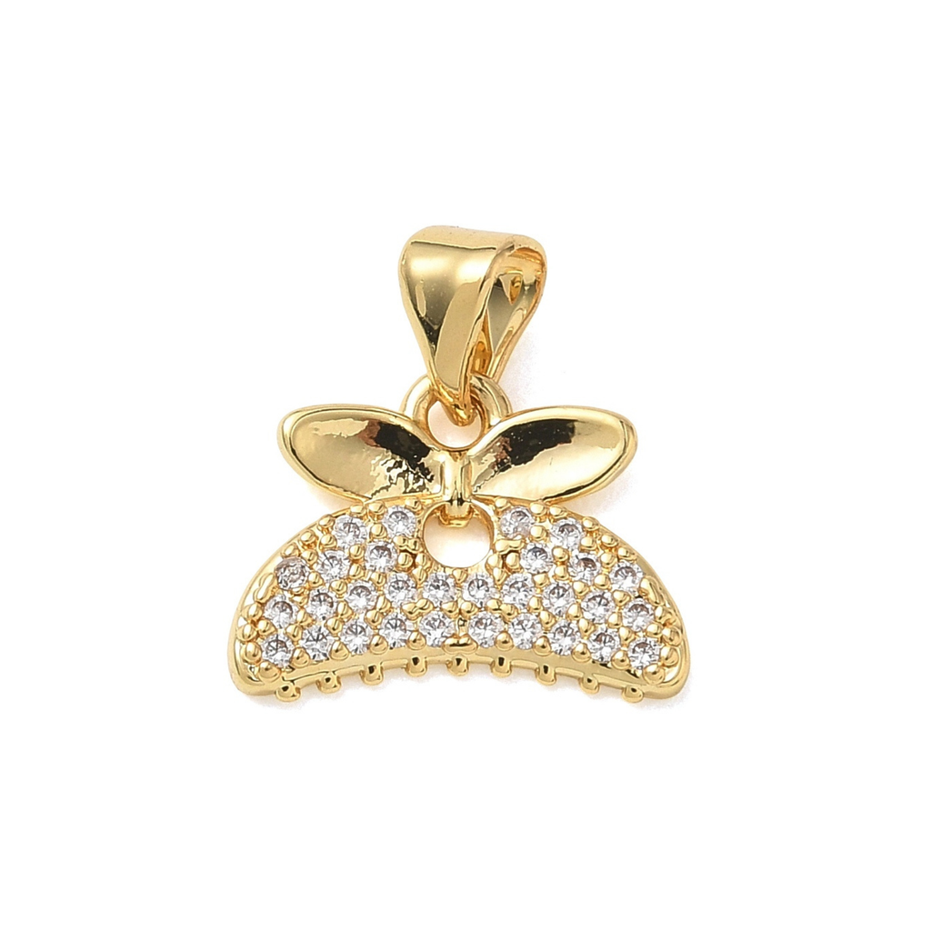 18k Gold Plated Brass Claw Clip Charm
