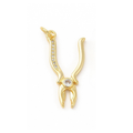 18k Gold Plated Brass Pliers Charm