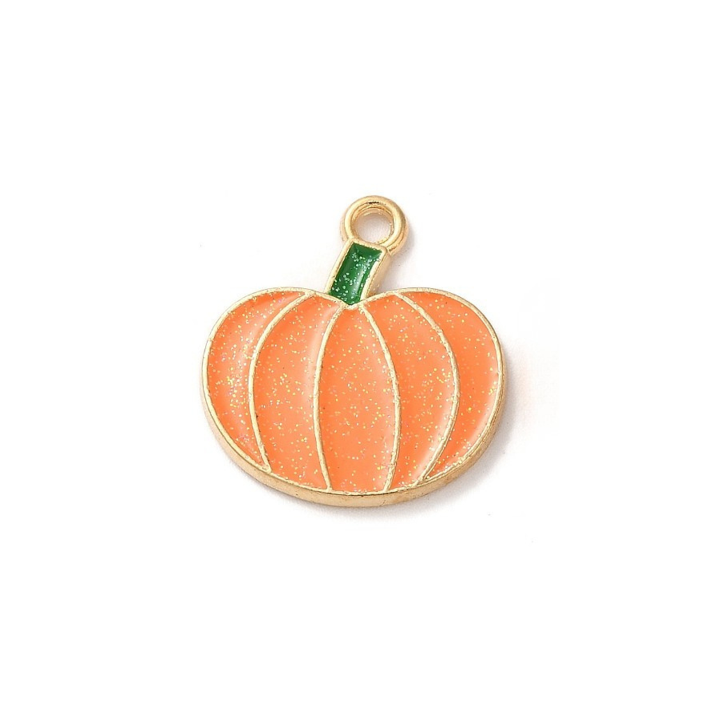 Gold Alloy Pumpkin Charm