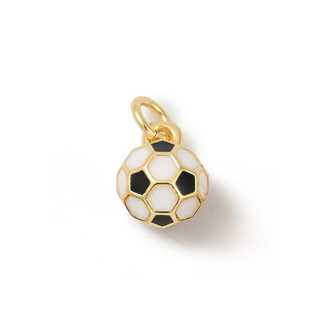 18k Gold Plated Brass Mini Sports Charm