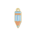 Gold Alloy Blue Pencil Charm