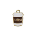 Gold Alloy Coffee Cup Charm