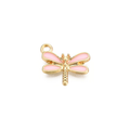Gold Alloy Dragonfly Charm