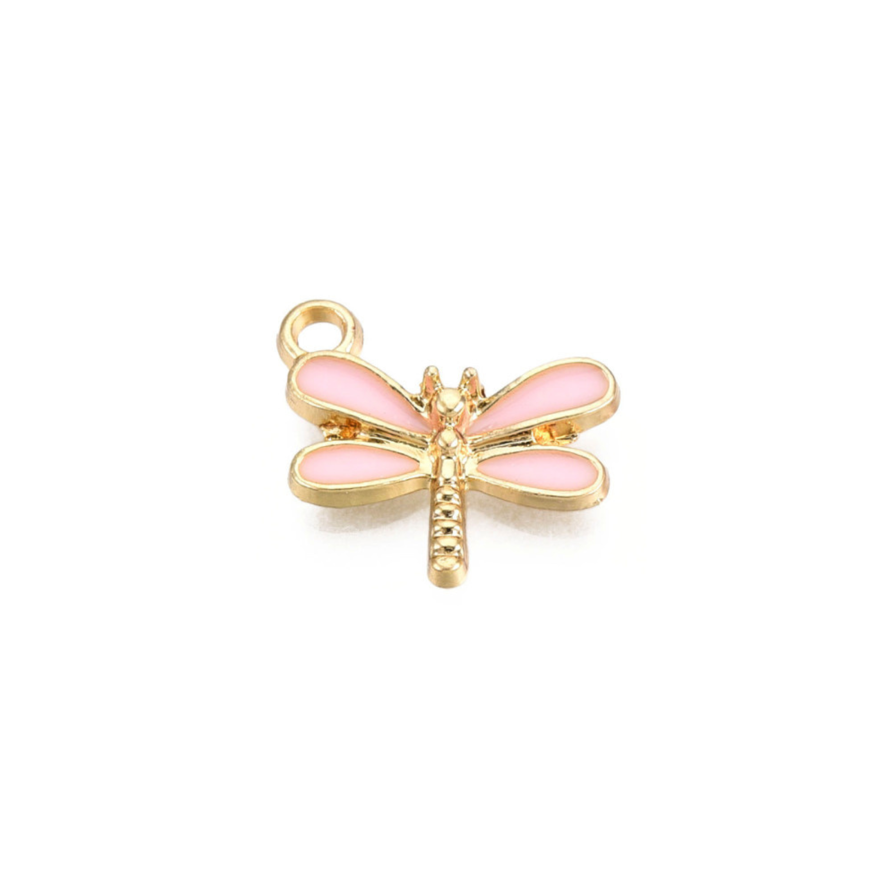 Gold Alloy Dragonfly Charm