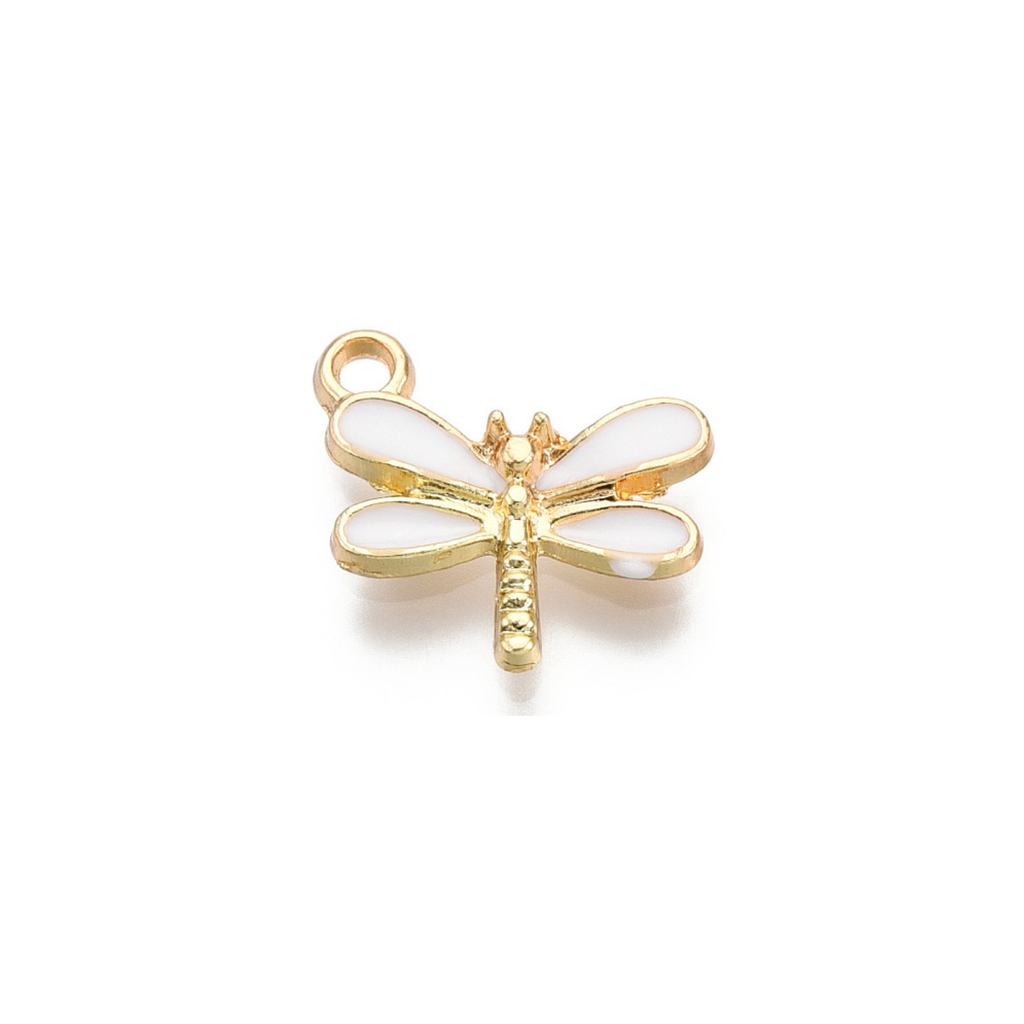 Gold Alloy Dragonfly Charm
